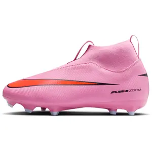 Nike jr. Mercurial superfly 10 fg in de kleur rood. pas cher