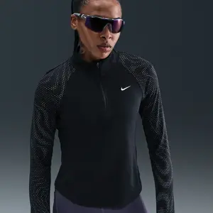 Maillot manches longues 1/4 zip femme Nike Tempo Flash Noir XL
