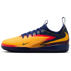 Nike, Garçons, Chaussures de football, 6 Low Academy Erling Haaland (32), Bleu, Jaune, Orange pas cher