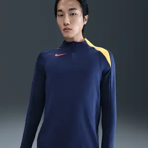 Nike dri-fit strike driltop t90 in de kleur blauw.