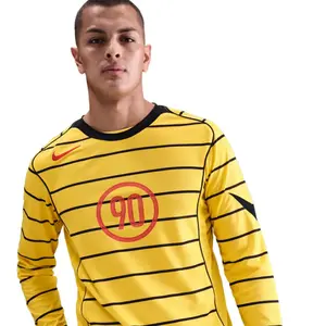 Nike Total 90 Dri-FIT Voetbaltop - Voetbalshirt - S - Tour Yellow/Black/Sport Red / Geel Zwart Rood - Dri-FIT - Training