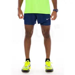 Short hybride Nike Stride 5" Bleu S pas cher