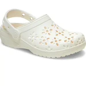 Crocs Sabots Classic Floral Cut Out pas cher