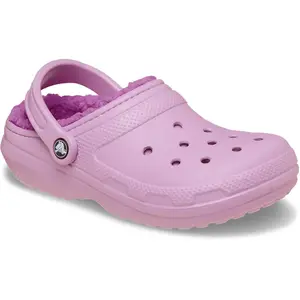Chaussure Crocs Modèle Classic Lined Clog - Coleur Rose pas cher