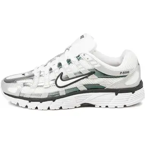 Nike, Femmes, Baskets, P-6000 Dark Smoke Grey White (Women's), Blanc, Gris, (41) pas cher