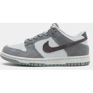 Nike Dunk Low Suede Junior - Gris, Gris 38 pas cher