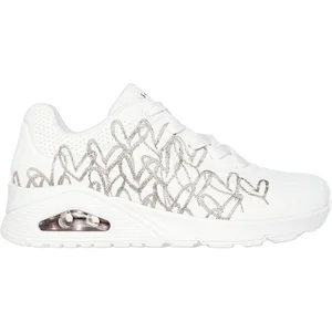 Baskets basses Skechers UNO GOLDEN HEART solde femme pas cher
