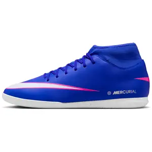 Nike superfly 10 club indoor in de kleur blauw.