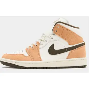 Jordan Air 1 Mid Femme - Blanc, Blanc 40 pas cher