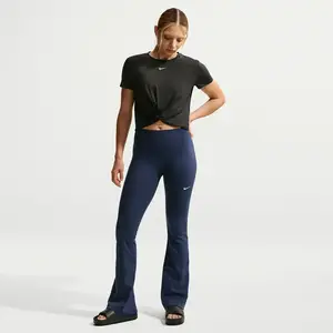 Nike Legging évasé Training One - Bleu, Bleu XL pas cher