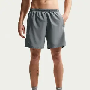 Short avec sous-short Nike Dri-FIT Miler Gris L pas cher
