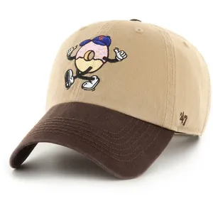 47 Casquette Mlb New York Mets Khaki Cartoon Icon Clean UpVendu parcdiscount