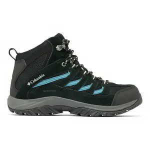 Columbia Crestwood Bottes de trekking et de randonnée imperméables mi-hautes pour femme, noir, Skylight, 3, Lucarne noire, 36 EU