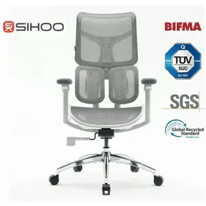 Sihoo, Chaise de bureau, S100 GRY-WHI pas cher