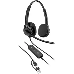 Poly HP Mission 425 Stereo USB Wired Headset (Filaire, USB-A, USB-C, L... pas cher