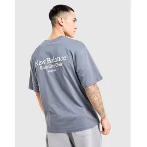 New Balance Run Club T-Shirt - Gris, Gris XS pas cher