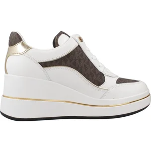 Chaussure Michael Kors Modèle Hayes Wedge Trainer - Coleur Blanc pas cher