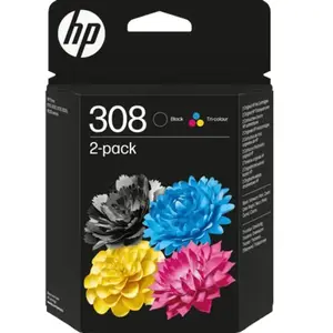HP 308 originele 2-pack combo zwarte/driekleureninktcartridges