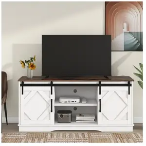NECHE Meuble TV Moderne 150cm - 3 Étagères Réglables Hauteur Structure Renforcée Capacité 80kg Design Contemporain pas cher