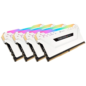 CORSAIR Vengeance RGB PRO - DDR4 - kit - 32 Go: 4 x 8 Go - DIMM 288 broches - 3000 MHz / PC4-24000 - CL15 - 1.35 V - mémoire sans tampon - non ECC - blanc pas cher