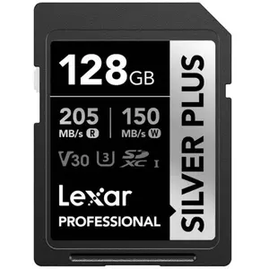 Lexar Carte SD Silver Plus UHS-1 128 Go V30 R205/W150 Mo/s pas cher
