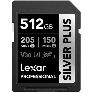 Lexar Carte SD Silver Plus UHS-1 512 Go V30 R205/W150 Mo/s pas cher