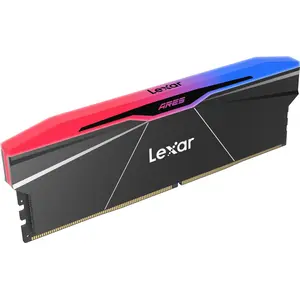 Lexar DDR5 ARES RGB 32GB(2 16GB)/8000 Mémoire PC noire (2 x 16GB, 8000... pas cher