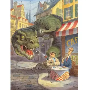 New York Puzzle Company - Peter de Sève Jurassic Paris - 1000 stukjes ...Vendu parbol