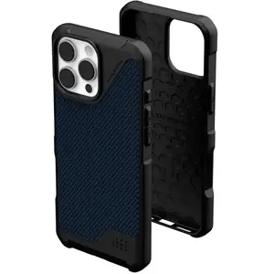 Comparateur de prix : Urban Armor Gear Metropolis LT Hoesje Geschikt voor Apple iPhone 16 Pro Max | Compatibel met MagSafe | Back Cover | Kevlar Blauw