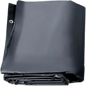 Bâche à Bulle Piscine Hivernage-VEVOR-Anthracite PVC 650-680g-m²,4 x 7...