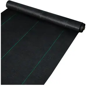 Toile de Paillage - VEVOR - Toile Anti-Mauvaises Herbes Bâche Jardin Anti-mauvaises Herbes Géotextile 91,4 x 2 m