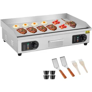Grill Électrique - Bazarland - 728x400 mm - Acier inoxydable - Surface... pas cher