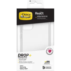 OtterBox React Samsung S22 Plus Hoesje Transparant + Screen Protector pas cher
