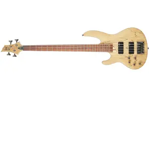ESP LTD B-204SM LH Spalted Maple Natural Satin linkshandige basgitaar pas cher