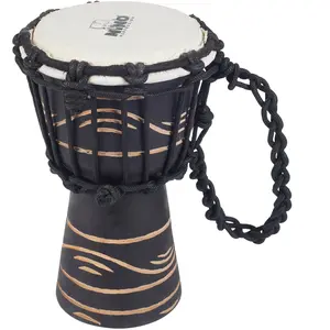 Petit Djembé 4"1/2 Noir Série Rhythm Lune - Nino-Adj4-Xxs pas cher