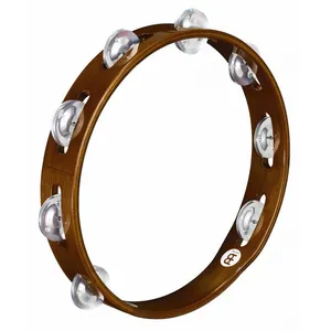 Meinl TA1AAB - Tambourin bois 1 rangée de cymbalettes - African brown pas cher