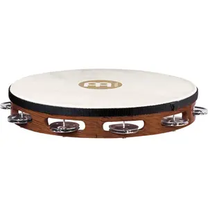 Meinl TAH1AB - Tambourin bois 10'' avec peau - African brown pas cher