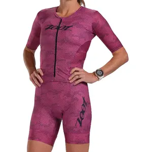 Zoot Trisuit à Manches Courtes Aero Full Zip Digi Camo pas cher