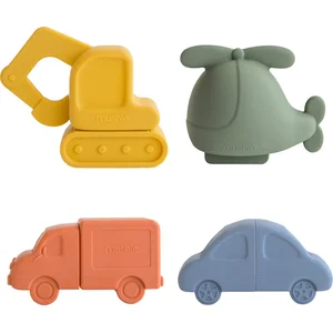 Mushie Badspeelgoed Set 4-Pack | Voertuigen pas cher