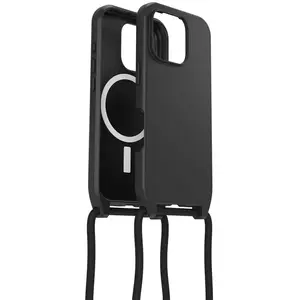 OtterBox React Necklace Hoesje Geschikt voor Apple iPhone 16 Pro | Compatibel met MagSafe | Back Cover met Koord | Zwart pas cher