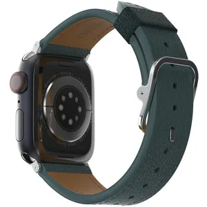 OtterBox Symmetry Cactus Leather Watch Band pour Apple Watch 9/8/7 45mm (42 mm, Cuir végétalien), Sangles de montre, Vert