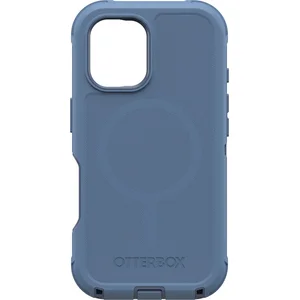OtterBox Defender Hoesje Geschikt voor Apple iPhone 16 - Back Cover Compatibel met MagSafe - Beschermhoes - DROP+ - Valbestendig - Blauw pas cher