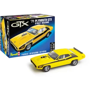 Revell Modelbouwpakket Auto - 14588 Plymouth Satellite GTX Street Machine 1971 - Amerikaanse Muscle Car Plastic - 1:24 - Modelbouw pas cher