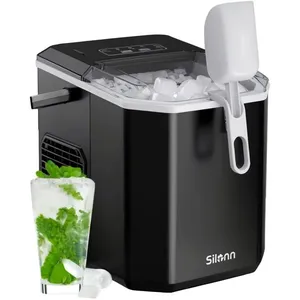 Machine à Glaçons Silonn 12L 12kg en 24h avec Poignée Portable Pelle à... pas cher
