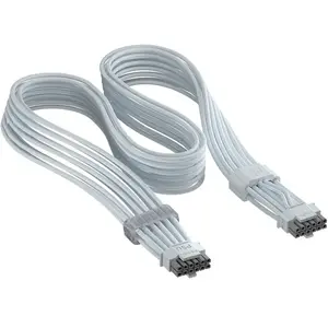 Corsair ThermalProtect Universal PCIe 5.1 600W 12V-2x6 Cable White pas cher
