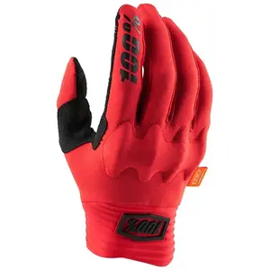 100percent Gants 100% Cognito pour homme, rouge/noir, taille S pas cher