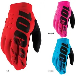 100%, Hommes, Gants, Gloves Brisker, Rouge, (S) pas cher