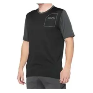 100%, Hommes, Maillot de cyclisme, Jersey Ridecamp (S), Noir, S pas cher
