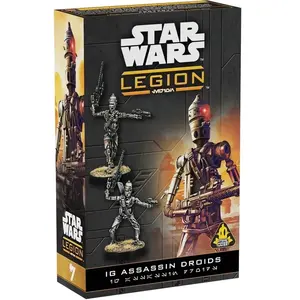 Asmodee ATOMIC MASS GAMES, Star Wars : Legion - IG Assassin Droids (IG Assassin Droïdes d'Assassin), Extension Tabletop, 2 Joueurs, à partir de 14 ans, 120-180 minutes, Allemand, Multilingue pas cher