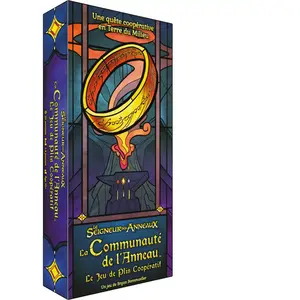 Asmodee LA COMMUNAUTE DE L'ANNEAU: JEU DE PLIS COOPERATIF pas cher